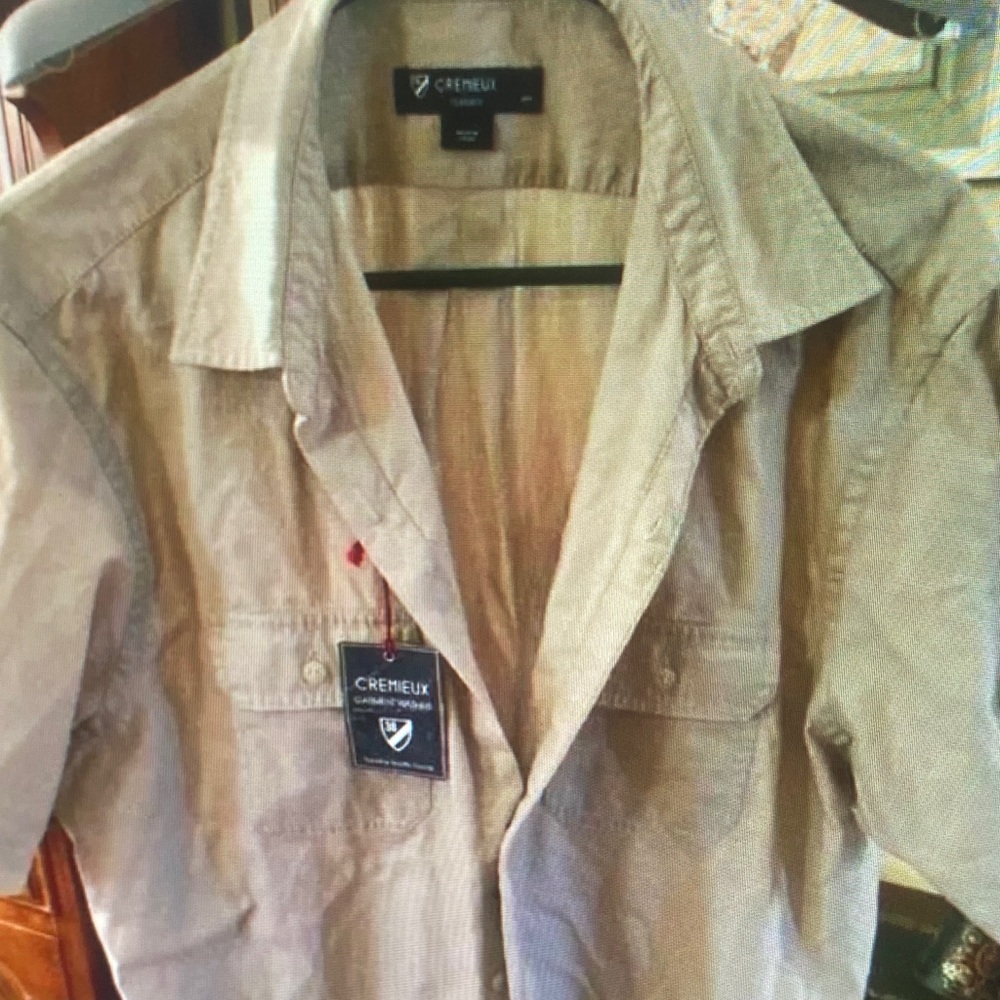 Daniel Cremieux Light Tan Casual Button Down Shirt